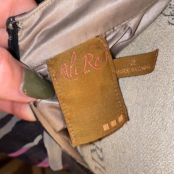 Ali Ro dress women’s 2 black gray pink orange​ - Picture 4 of 14